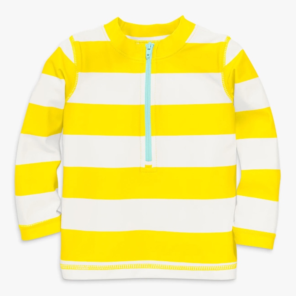 Primary Rugby Stripe Baby Rash Guard - size 12-18 months